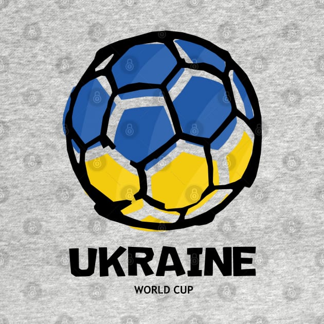 Ukraine Football Country Flag by KewaleeTee